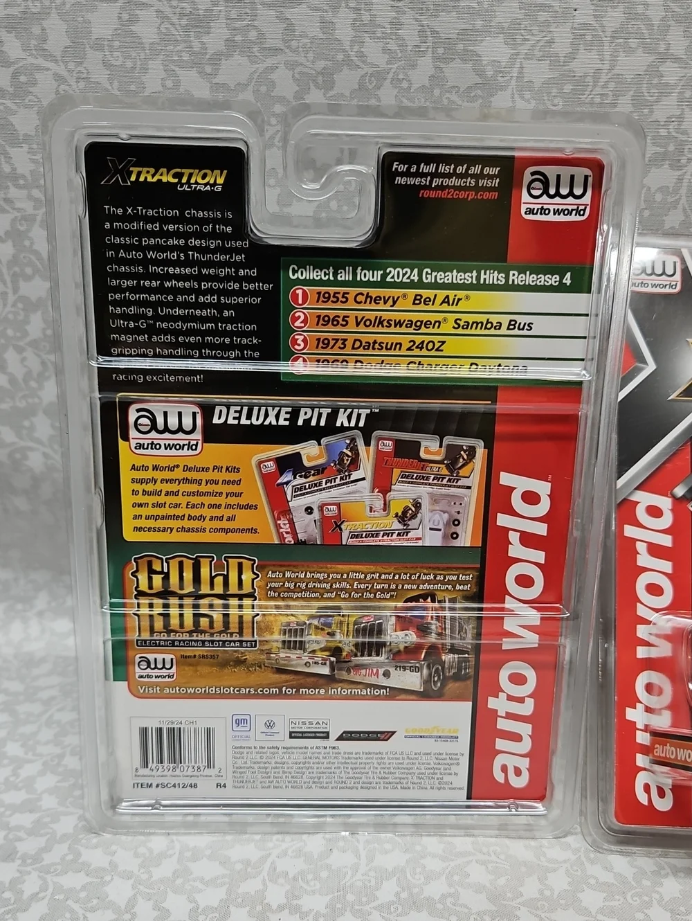 Autoworld 1955 Chevy Bel Air Xtraction Ultra-G Slot Cars SC412 A & B